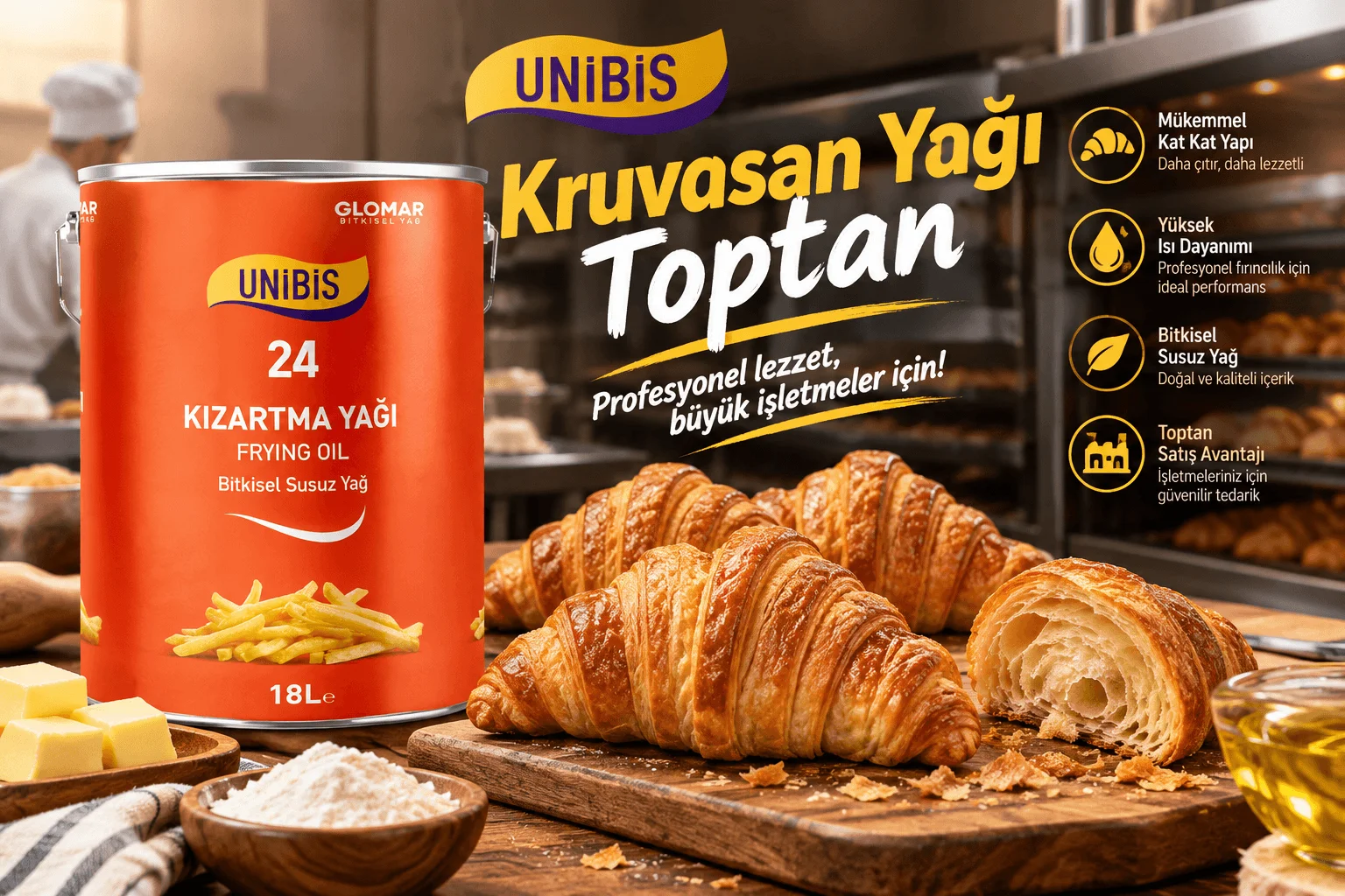 Endüstriyel Kruvasan Yağı Üretici Fabrika
