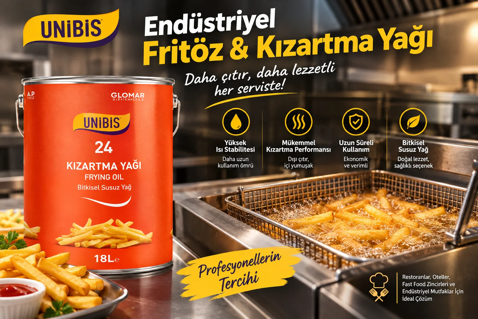 Endüstriyel Fritöz & Kızartma Yağı Üretici Fabrika